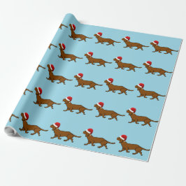 Dachshund Santa Cadeaupapier