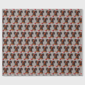 Dachshund Santa Cadeaupapier (Vlak)