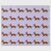 Dachshund Santa Cadeaupapier (Vlak)