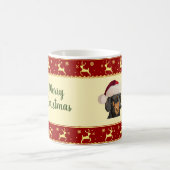 Dachshund Santa Merry Kerstmis Koffiemok (Center)