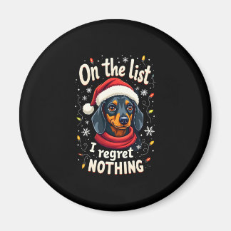 Dachshund Santa On The Naughty List Dachshund Chri Magneet