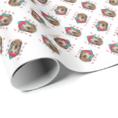 Dachshund Santa Paws Cadeaupapier (Rol Hoek)