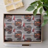 Dachshund Santa Tissue Paper Tissuepapier (Geschenk)