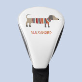 Dachshund Sausage Dog Custom Name Personalized Golfheadcover