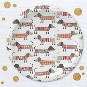 Dachshund Sausage Papieren Bordje