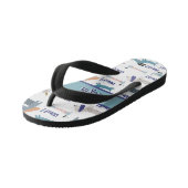 Dachshund Sause Blue Dog Wof Pattern Kinder Teenslippers (Schuin)