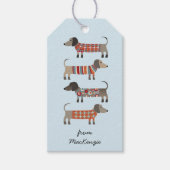 Dachshund Sause Dog - Aangepast Cadeaulabel (Voorkant)