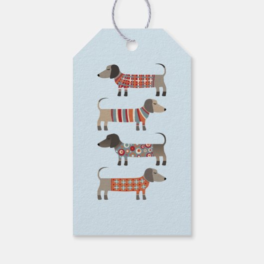 Dachshund Sause Dog - Aangepast Cadeaulabel (Achterkant)