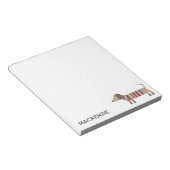 Dachshund Sause Dog - Aangepast Notitieblok (Schuin)