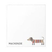 Dachshund Sause Dog - Aangepast Notitieblok (Voorkant)