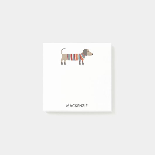 Dachshund Sause Dog - Aangepast Post-it® Notes (Voorkant)