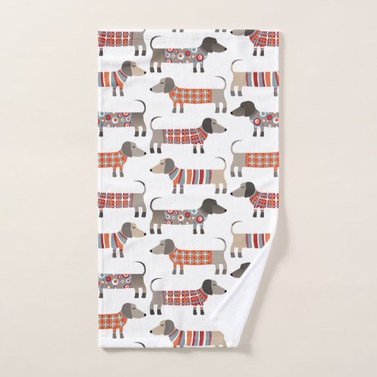 Dachshund Sause Dog Bad Handdoek (Handdoek)