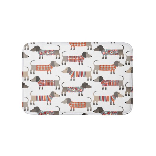 Dachshund Sause Dog Badmat (Voorkant)