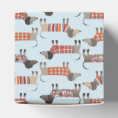 Dachshund Sause Dog Blue Bedankdoosjes (Bovenkant)