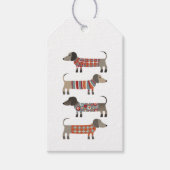 Dachshund Sause Dog Cadeaulabel (Voorkant)