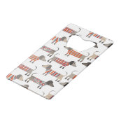 Dachshund Sause Dog Creditkaart Flessenopener (Achterkant Gekanteld)