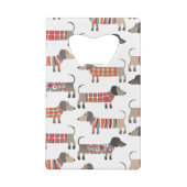 Dachshund Sause Dog Creditkaart Flessenopener (Achterkant)