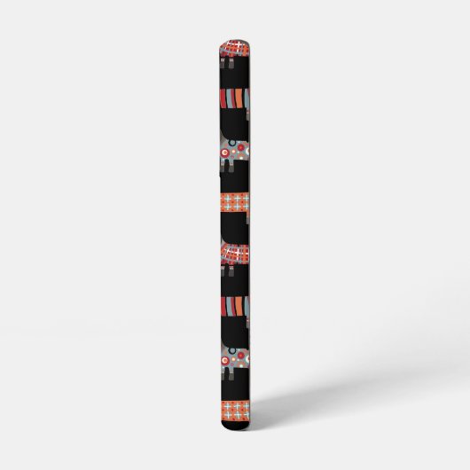 Dachshund Sause Dog Dark Samsung Galaxy Hoesje (Linkerkant)