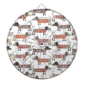 Dachshund Sause Dog Dartbord (Voorkant)