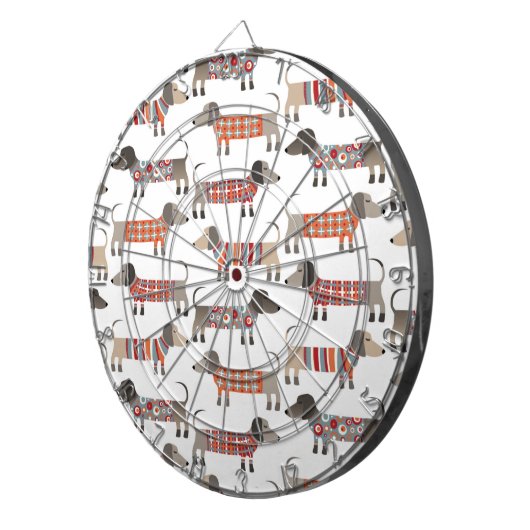 Dachshund Sause Dog Dartbord (Voorkant Rechts)