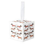 Dachshund Sause Dog Decoratie (Voorkant hoekig)