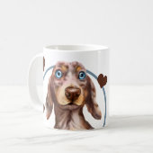 Dachshund Sause Dog Elke snack die je maakt Koffiemok (Voorkant links)
