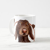 Dachshund Sause Dog Elke snack die je maakt Koffiemok (Voorkant links)
