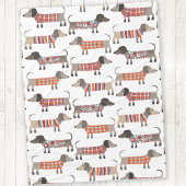 Dachshund Sause Dog Fleece Deken