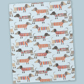 Dachshund Sause Dog Fleece Deken