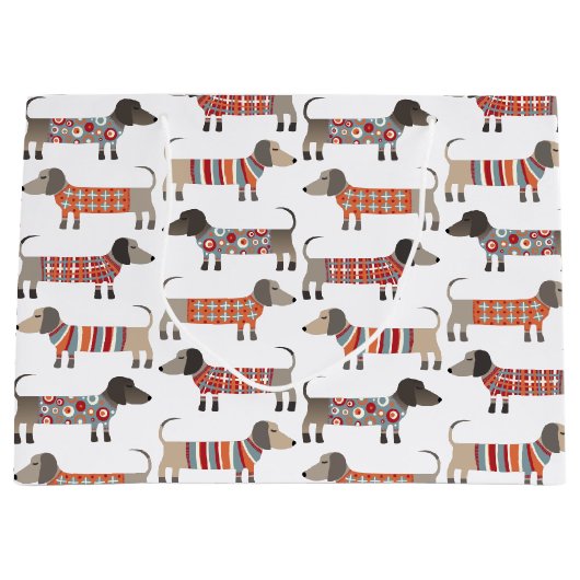 Dachshund Sause Dog Groot Cadeauzakje (Voorkant)