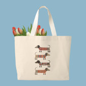 Dachshund Sause Dog Grote Tote Bag