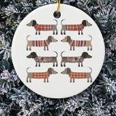 Dachshund Sause Dog Keramisch Ornament