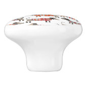 Dachshund Sause Dog Keramische Knop (Zijkant)