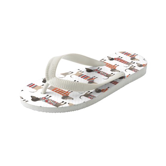 Dachshund Sause Dog Kinder Teenslippers (Schuin)