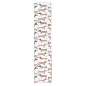 Dachshund Sause Dog Korte Tafelloper (Voorkant)