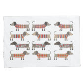 Dachshund Sause Dog Kussensloop (Voorkant-Rechts)