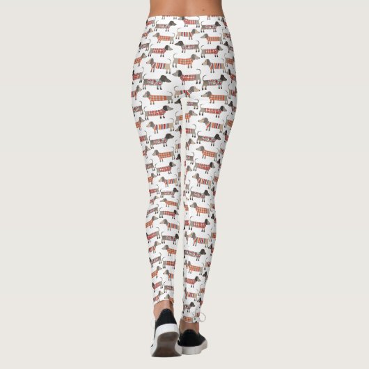 Dachshund Sause Dog Leggings (Achterkant)