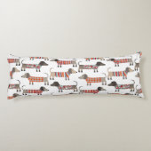 Dachshund Sause Dog Lichaamskussen (Achterkant)