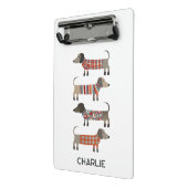 Dachshund Sause Dog Mini Klembord (Angled2)