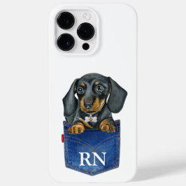 Dachshund Sause Dog Monogram Hoesje-Mate Hoesje