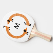 Dachshund Sause Dog Monogram Tafeltennisbatje (Zijkant)