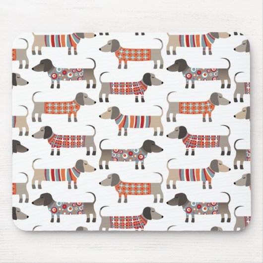 Dachshund Sause Dog Muismat (Voorkant)