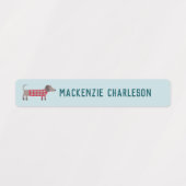 Dachshund Sause Dog Name Labels (Design 1)