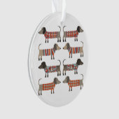 Dachshund Sause Dog Ornament (voorkant)