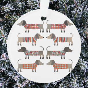 Dachshund Sause Dog Ornament