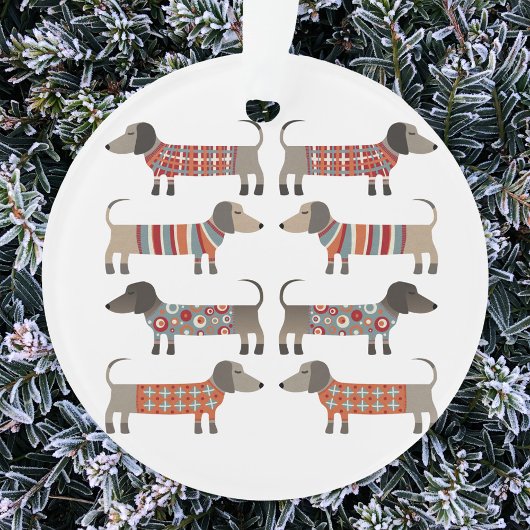 Dachshund Sause Dog Ornament
