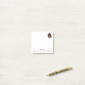 Dachshund Sause Dog Personalized Post-it Notes (Op bureau)