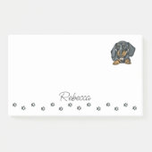 Dachshund Sause Dog Personalized Post-it Notes (Voorkant)