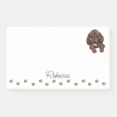 Dachshund Sause Dog Personalized Post-it Notes (Voorkant)
