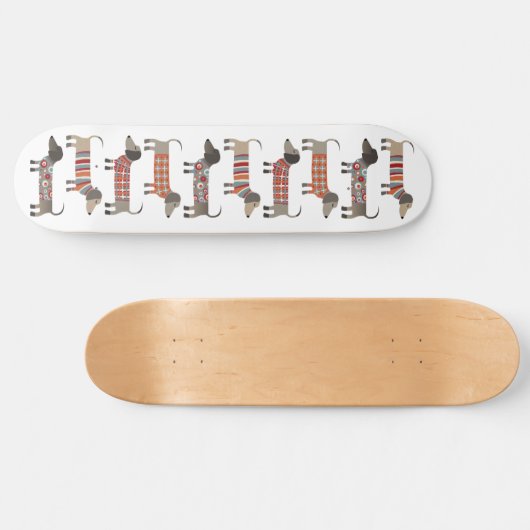 Dachshund Sause Dog Persoonlijk Skateboard (Horizontaal)